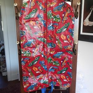 Kid's race car garment bag